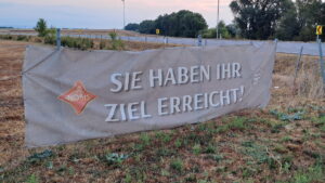 ... nnnicht ganz ! Es waren erst ein paar Kilometer ;)