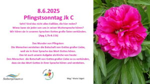 So, 08. Juni 2025 Pfingstsonntag